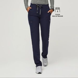 Figs Medium TALL navy skinny yola pant